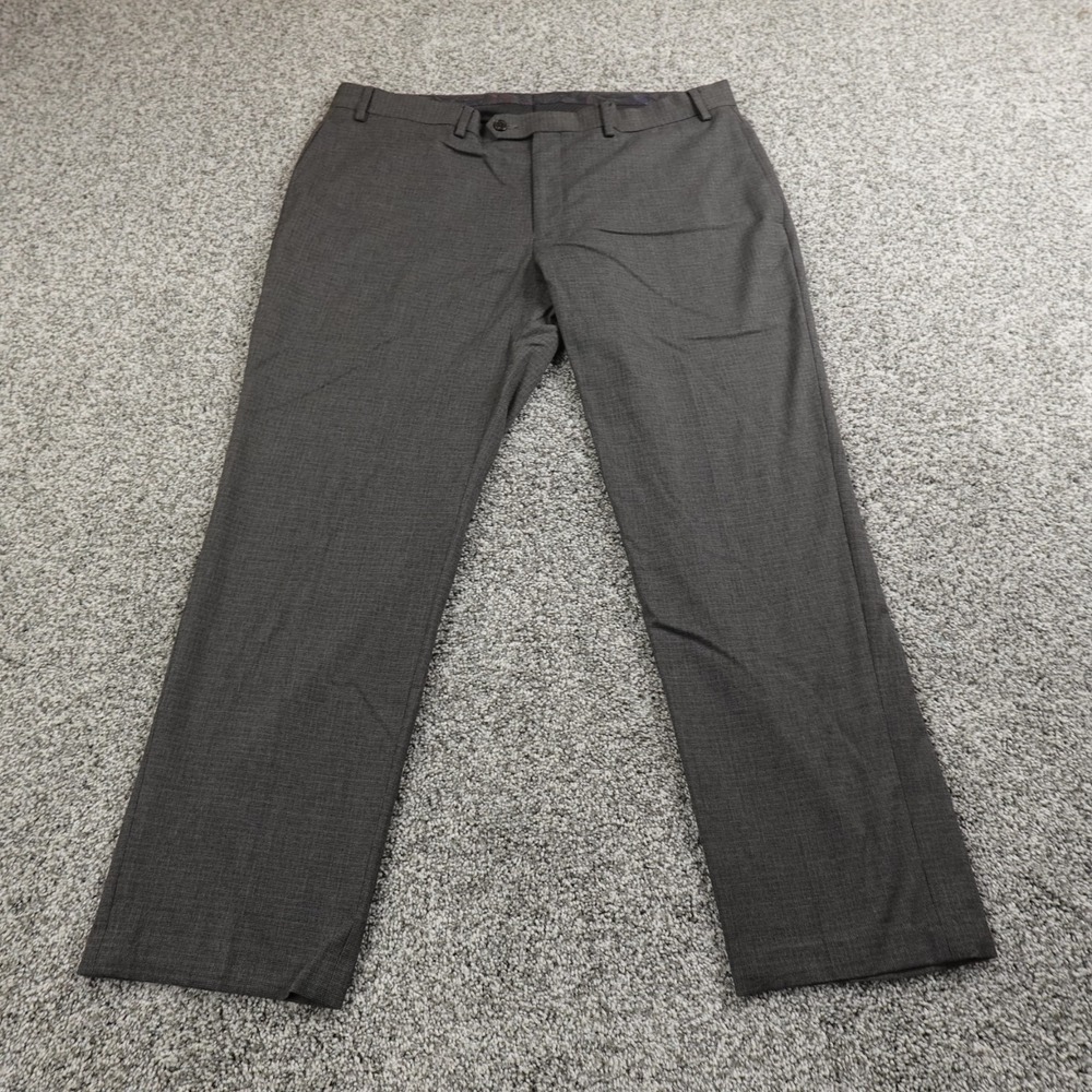 Ralph Lauren Pants Mens 38X30 Gray Chino Trousers Dress Slacks Career Flat Front